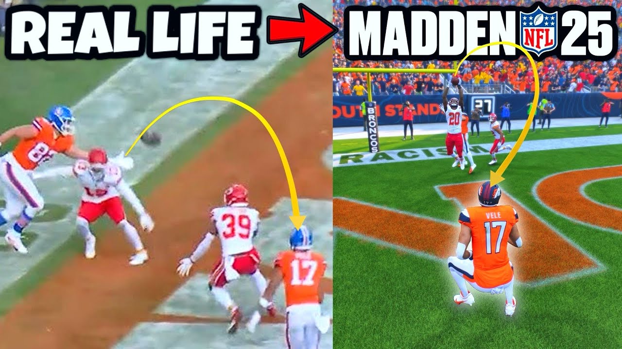 I Recreated TOP PLAYS From NFL Week 18 in Madden 25!