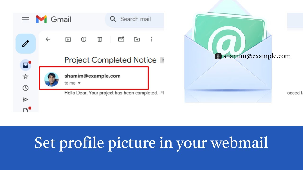 How to add webmail profile picture from Gmail
