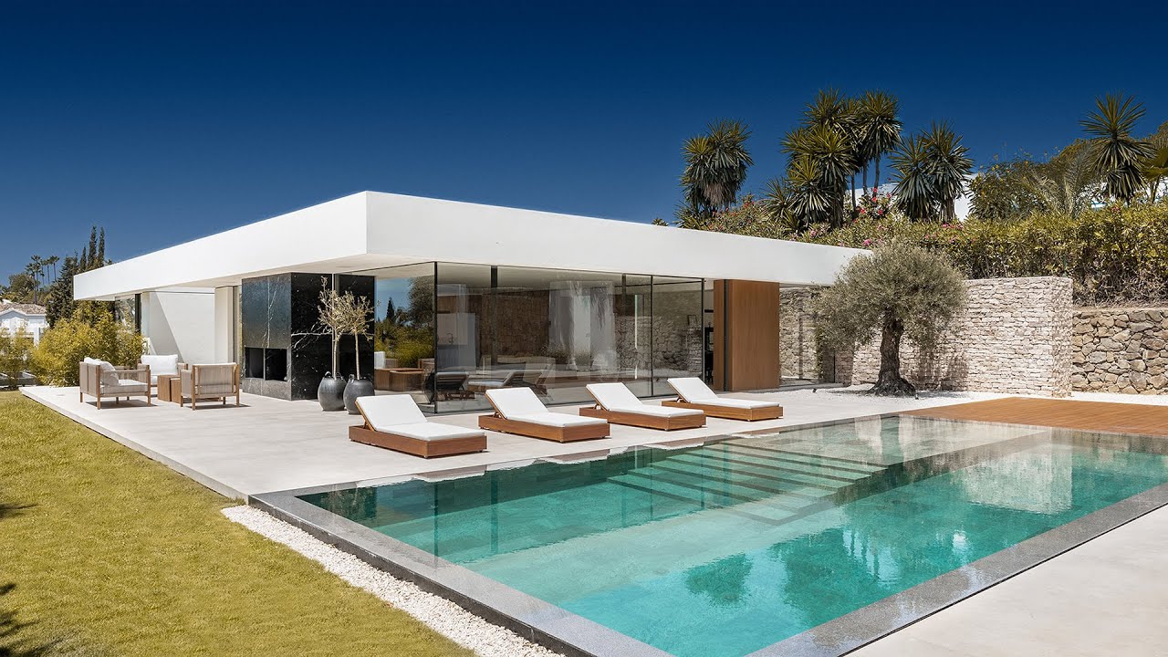 New €3.950.000 Ibiza-style Ultra Modern Luxury House on one level in Marbella | Drumelia Real Estate