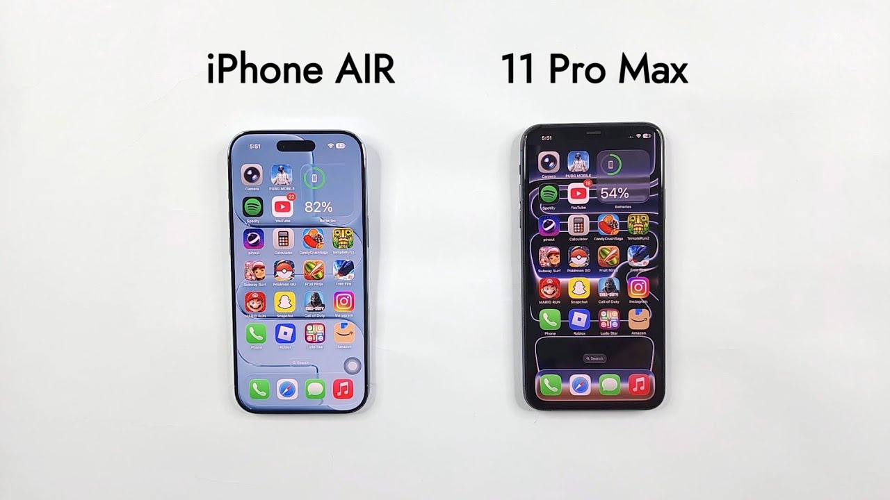 iPhone AIR vs iPhone 11 Pro Max - SPEED TEST 