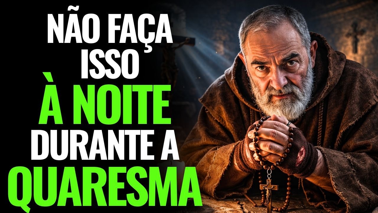PADRE PIO: 2 COISAS QUE UM CRISTÃO NÃO DEVE FAZER À NOITE DURANTE A QUARESMA