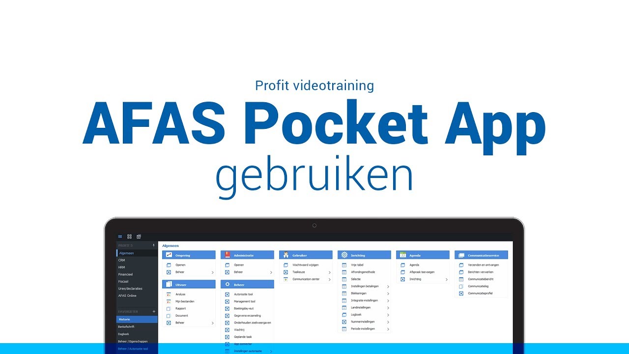 AFAS Pocket App gebruiken