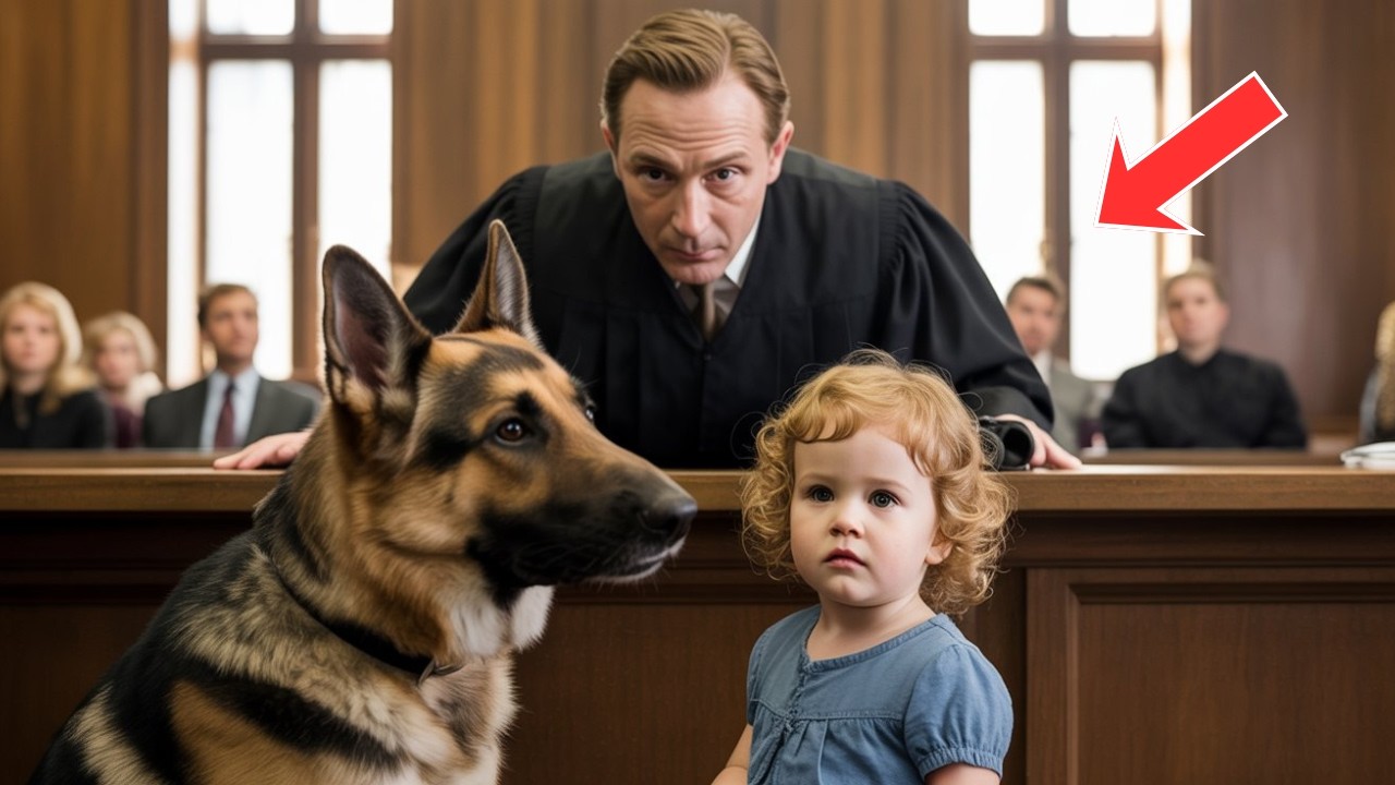 Police Dog Suddenly Sits Beside a 3-Year-Old Girl — The Judge Immediately Reacts