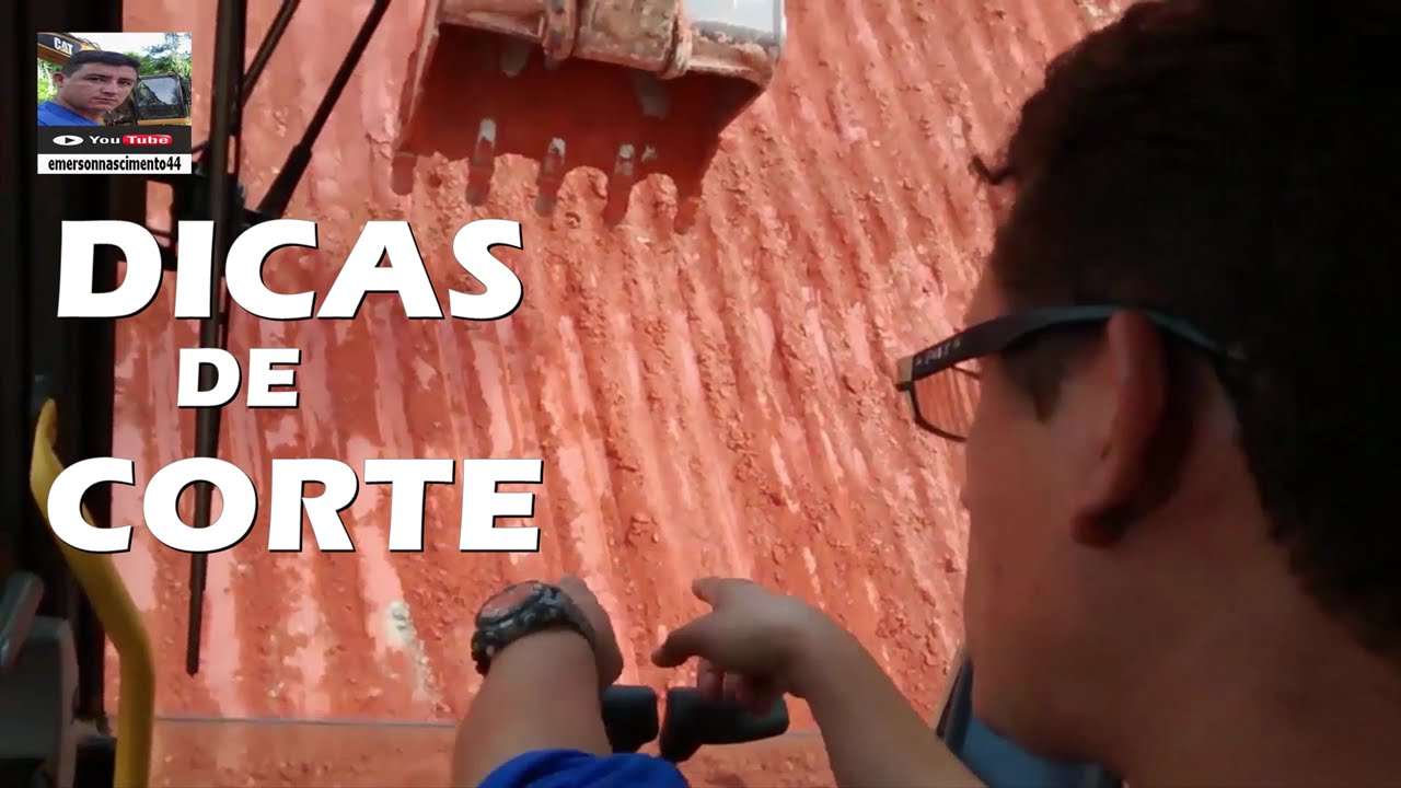 escavadeira hidráulica, talude, rampa, dicas e macetes