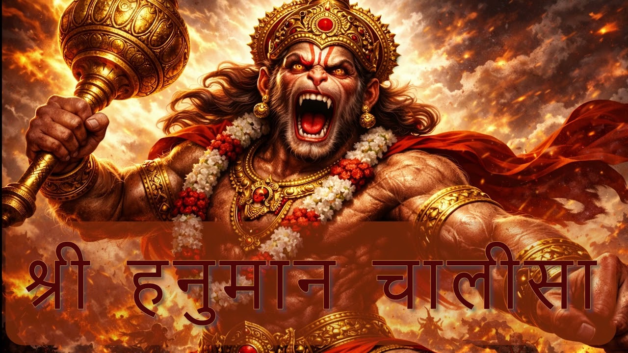  हनुमान चालीसा | Destroy Negativity • Awaken Fearless Strength