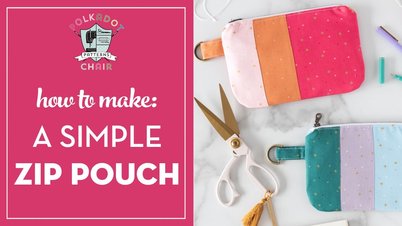 How to Make a Simple Zip Pouch in Any Size!
