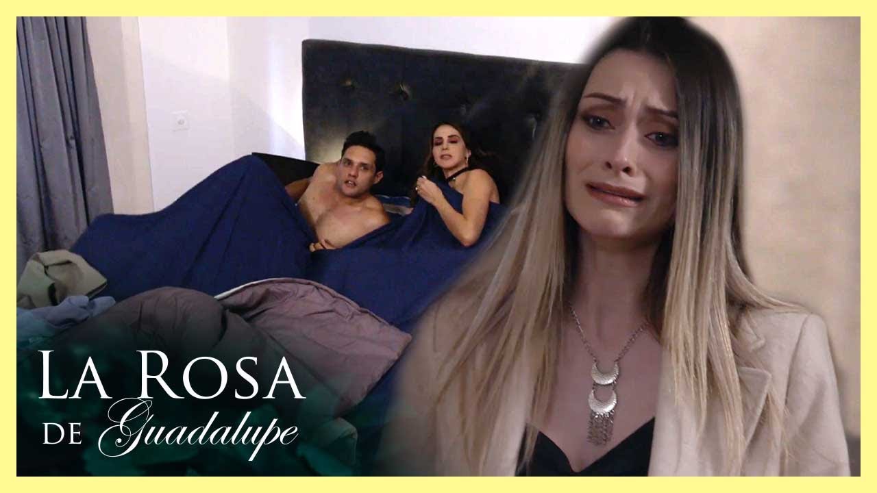 La Rosa de Guadalupe: Celeste encuentra a Felipe en la cama con otra mujer | Quien bese mejor