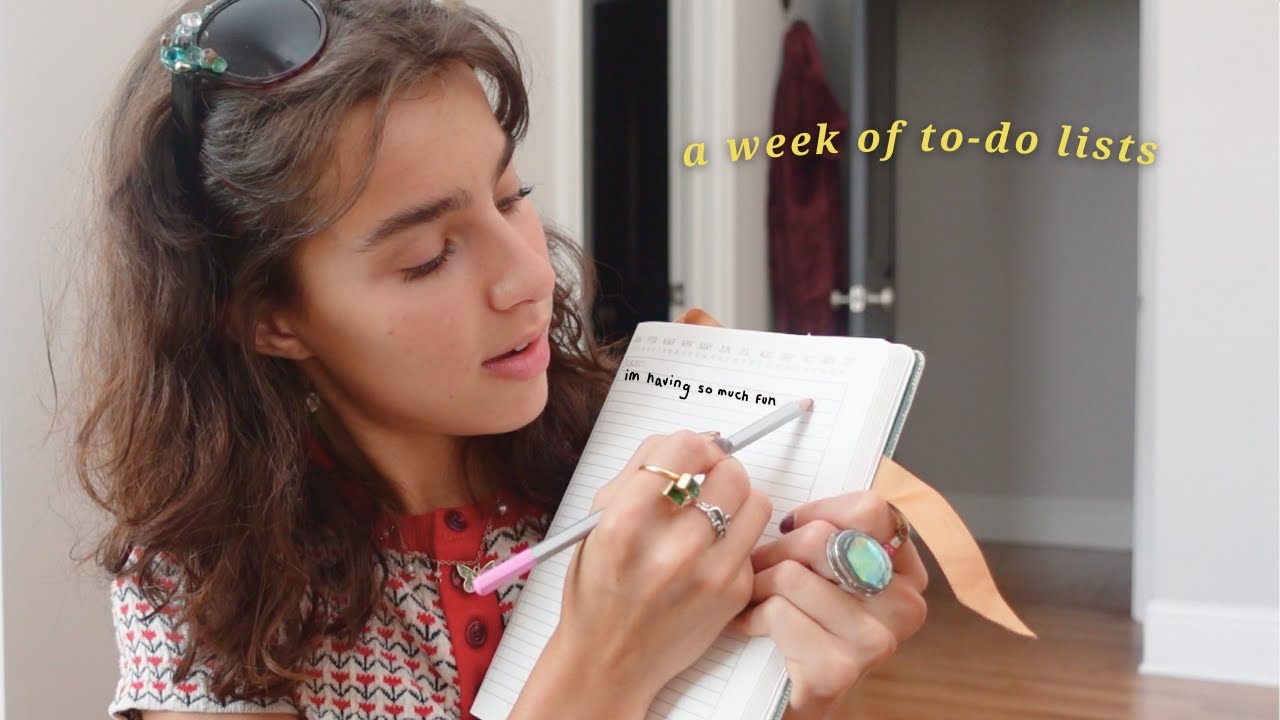 a week of to-do lists