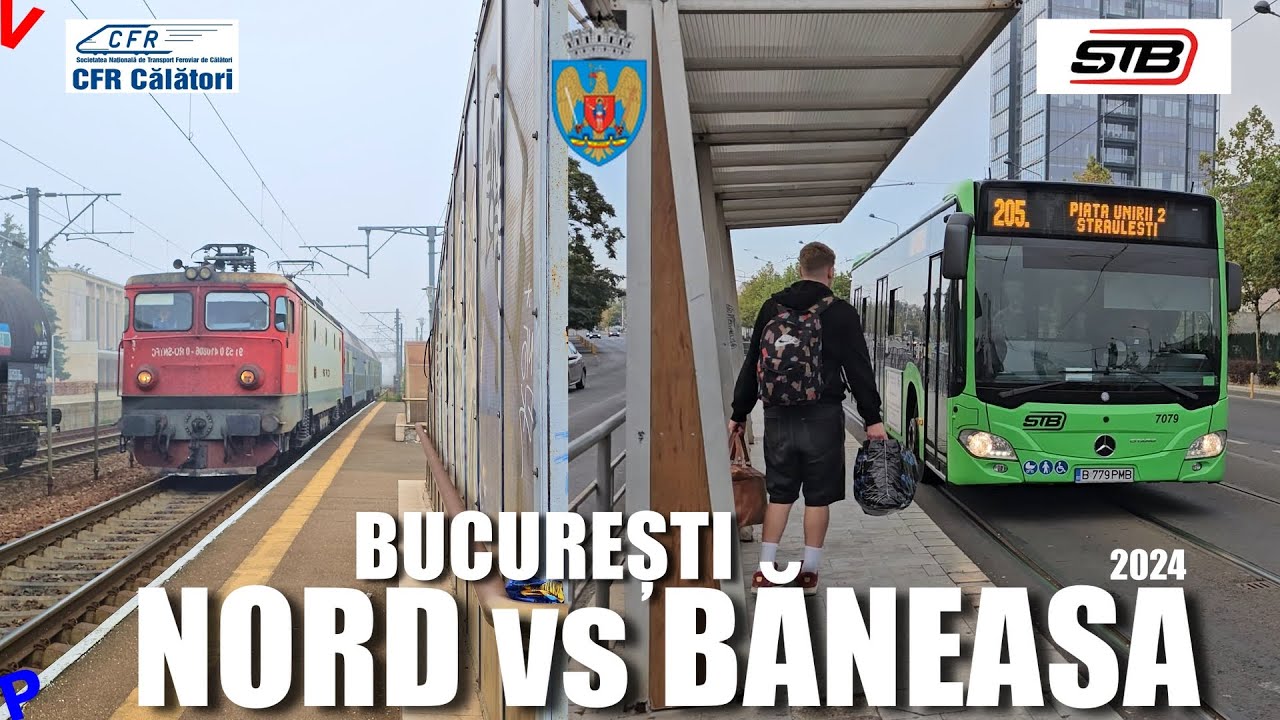 CFR vs STB | Cine ajunge mai repede intre Bucuresti Nord si Baneasa - Experiment