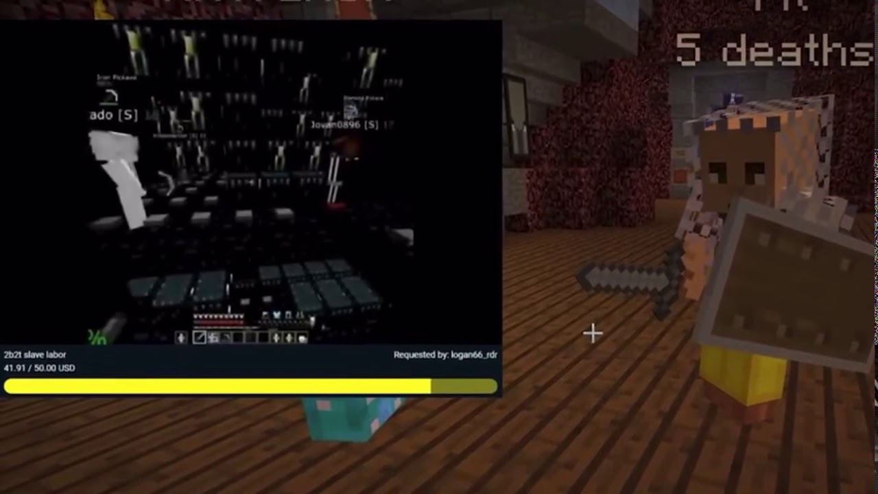 Slave Labour (ON THE OLDEST ANARCHY SERVER IN MINECRAFT) | Random Clips