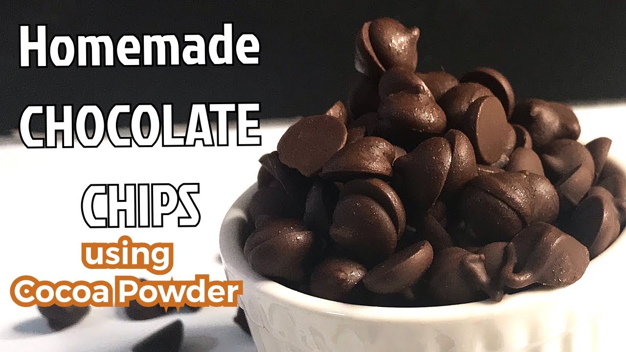 How to make Homemade chocolate Chips using cocoa powder