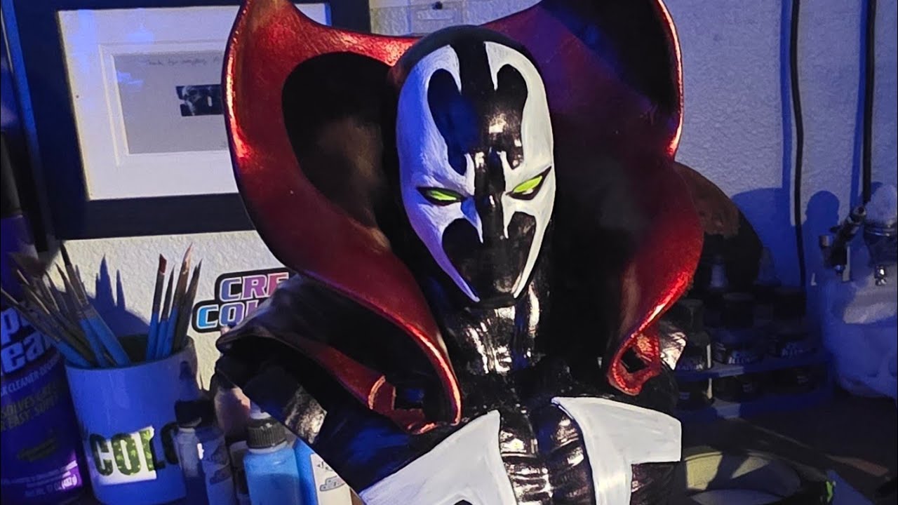 Lets Airbrush a Spawn Bust 3D print