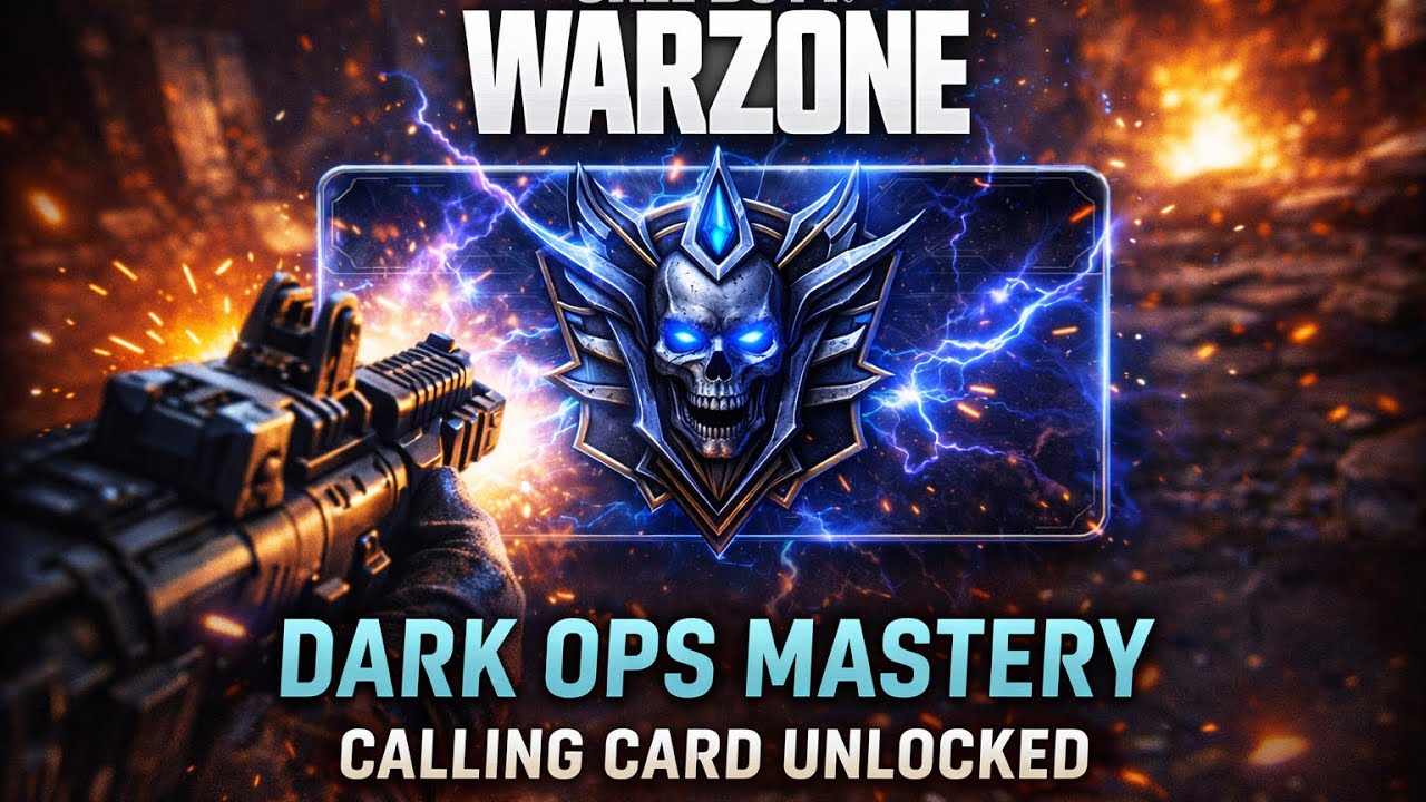 Call of Duty: Warzone Dark Ops Mastery Calling Card Unlocked Gameplay 4K60