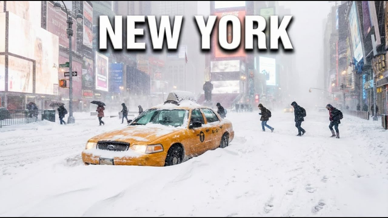 New York City SNOWSTORM 2026 ❄️ NYC BLIZZARD Hits Manhattan Heavy Snow Walk