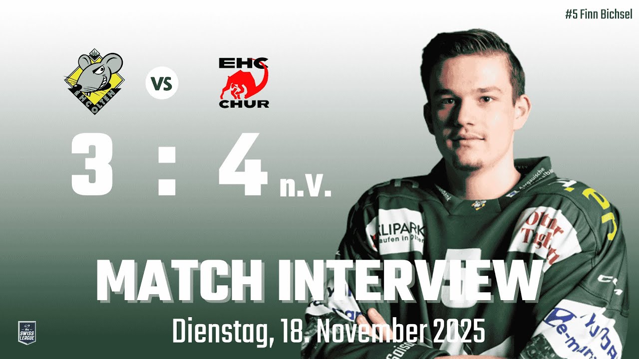 Was sagt Finn Bichsel zur 3:4 Niederlage gegen Chur / EHCO - EHCC 18.11.2025 🏒🌲🌲🌲