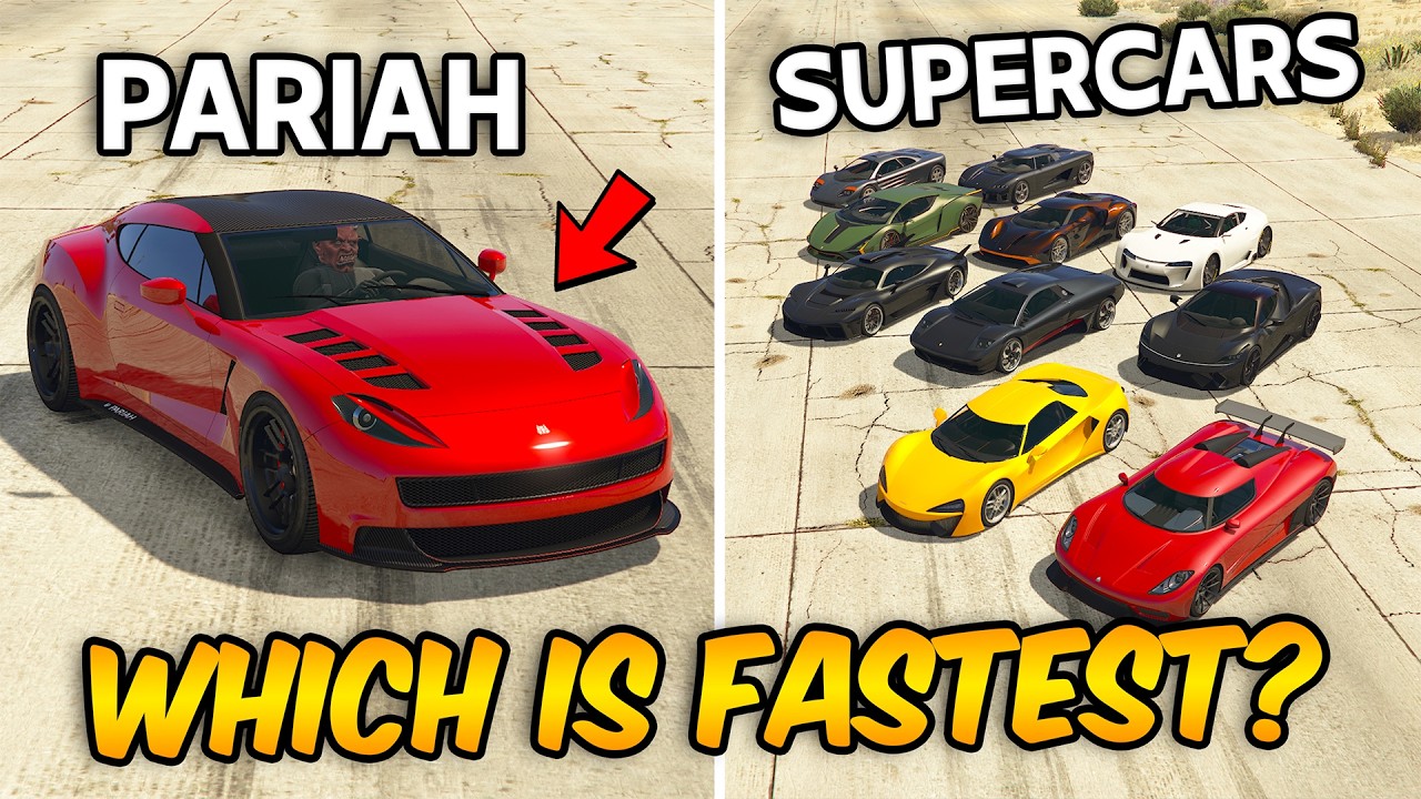 GTA 5 ONLINE - PARIAH VS SUPERCARS PART #02 (WHICH IS FASTEST?)