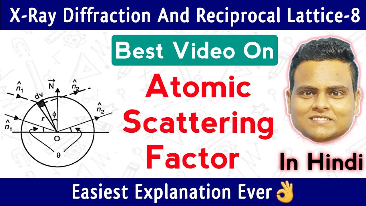 Atomic Scattering Factor In Solid State Physics | Atomic Form Factor Derivation
