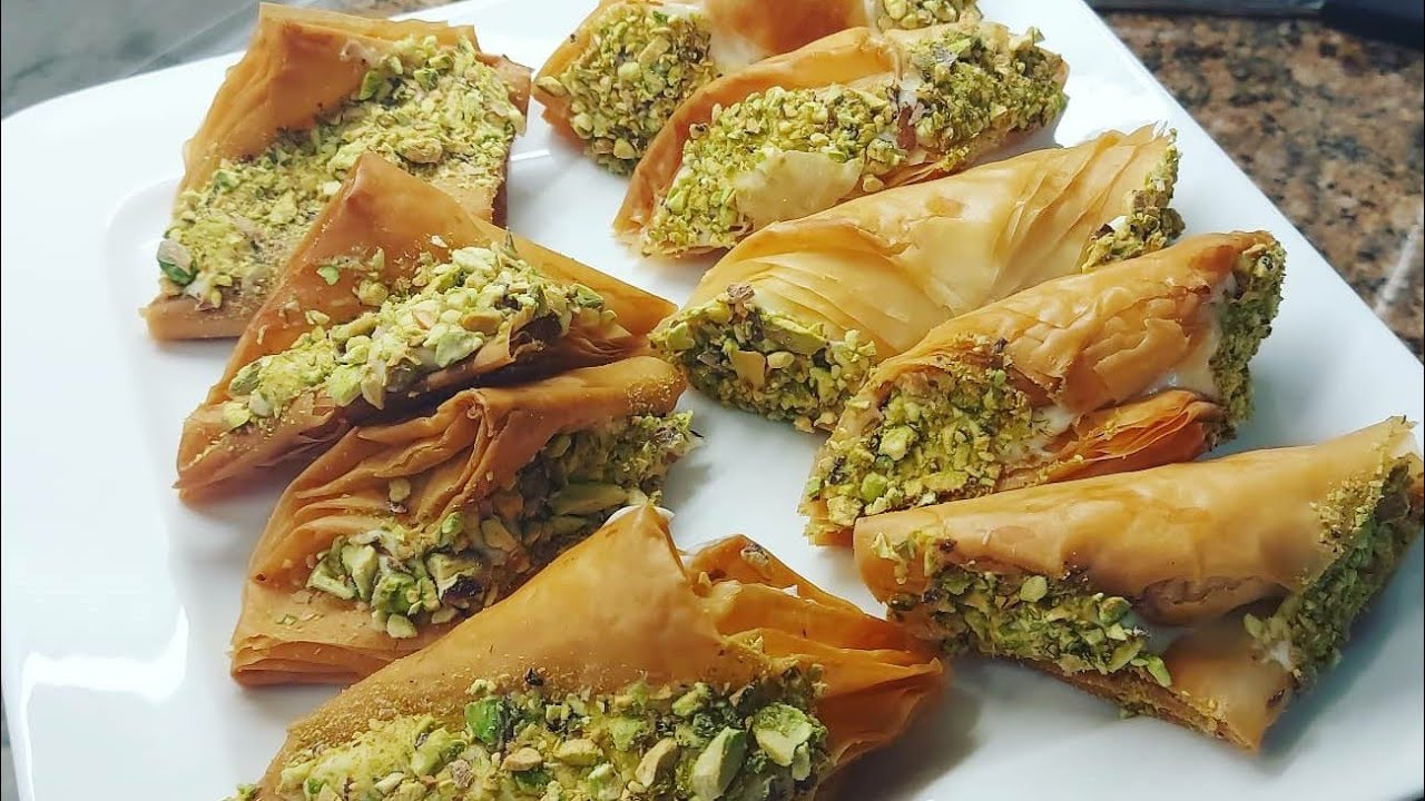 بقلاوه بلقشطه وربات بطريقه جدا سهله و مكونات متوفره بكل بيت مطبخ مارياناbaklawa mariana'skitchen