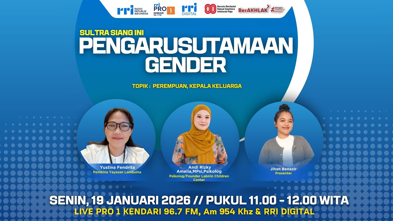 SULTRA SIANG INI - DIALOG INTERAKTIF PENGARUSUTAMAAN GENDER