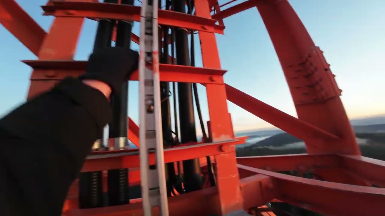 Radio Tower in Forest Climb (475ft/145m)