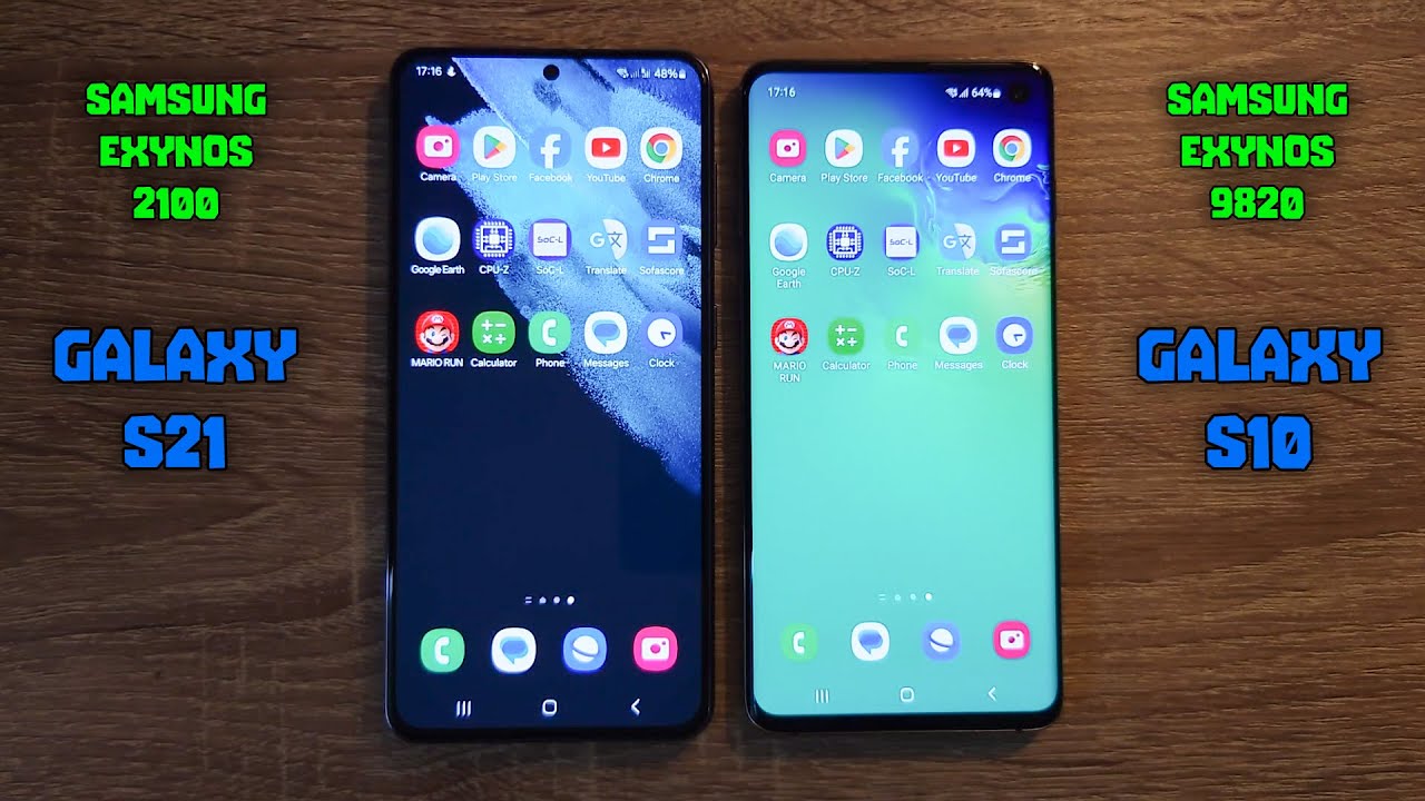 Samsung Galaxy S21 (Exynos 2100) vs Samsung Galaxy S10 (Exynos 9820) - Speed Test 2024