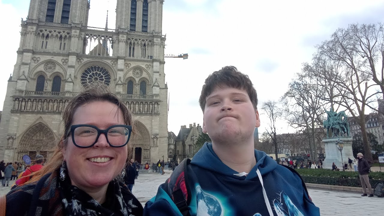 I went inside  Notre dame cathedral .