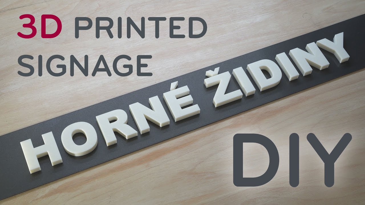 How to make simple 3D printed street signage letters