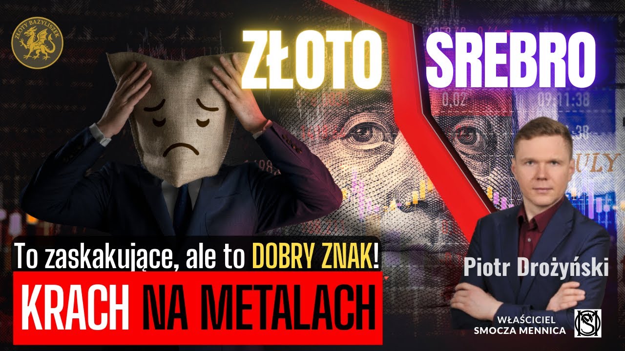 KRACH ☠️ i PANIKA 🚀 NA ZŁOCIE I SREBRZE. Szykują się duże zmiany!