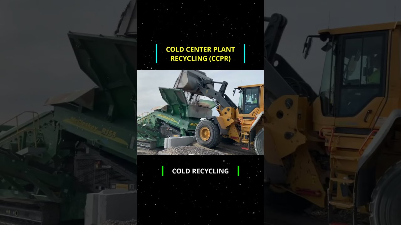 Cold Recycling CCPR | The Smart Process That Turns Old Roads into New Roads | #roadrepairs  #shorts