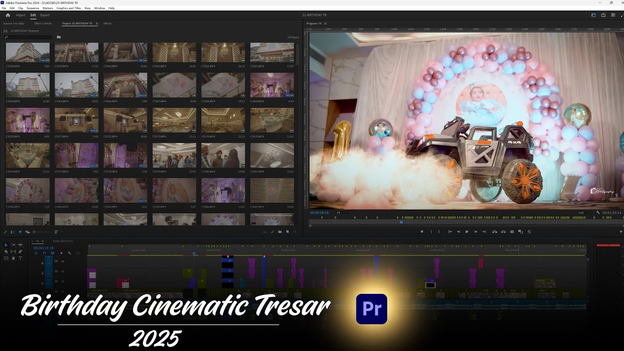 ADOBE PREMIERE PRO BIRTHDAY TRESAR PROJECT 2025 || SURESH EDITS