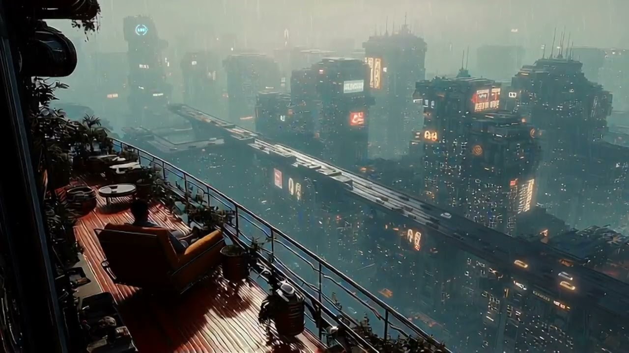 Rooftop  *  Relaxing Blade Runner Vibes Soundscape