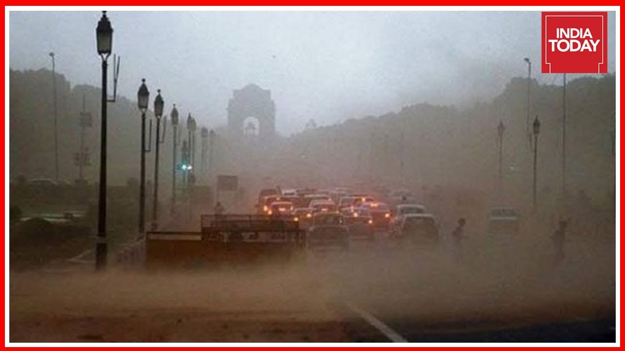 Massive Dust Storm Followed By Rain Hit Delhi-NCR