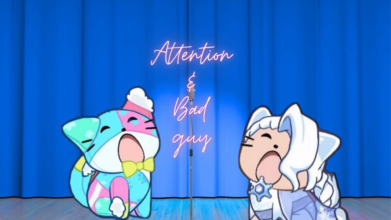 Attention and badguy songs in cat dash
