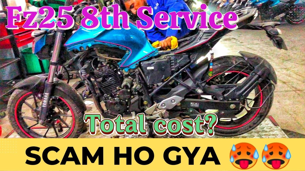 😲Watch Before Buying Yamaha Fz25...Service Cost After 4 Years🤯🤯 #fz25 #yamaha #mr.shaag