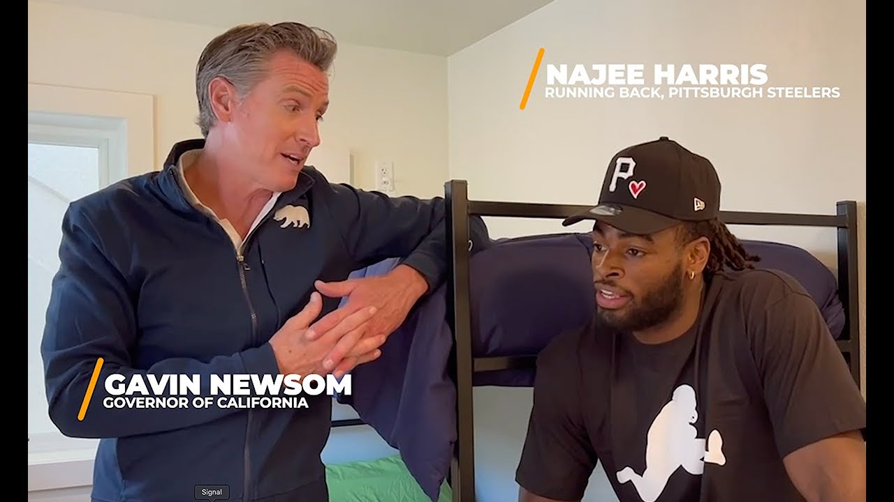 Visiting a Project Homekey Site (ft. Najee Harris)