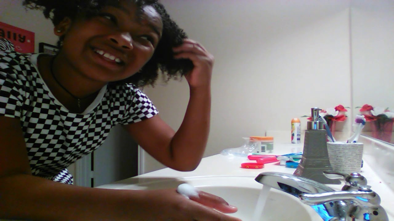 Washing my hair in the sink