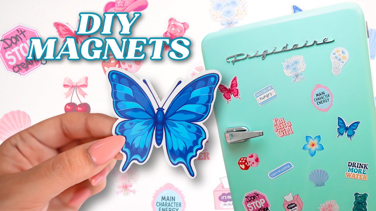 HOW TO MAKE DIY MAGNETS WITH YOUR CRICUT + Giveaway! 💛