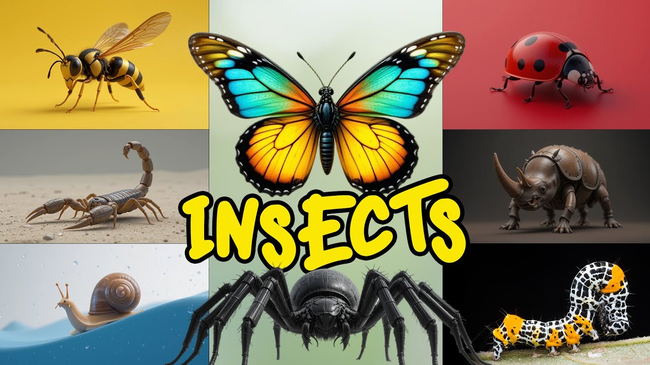 Learn Insects Names & Sounds | Fun Educational Video for Kids, Toddlers