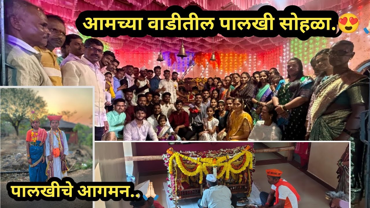 |आई वाघजाईची पालखी आली घरी😍🙏🏻|आमच्या वाडीच्या पालखी सोहळ्याची परंपरा💯| #प्रवासआठवणींचा #vlog #viral 
