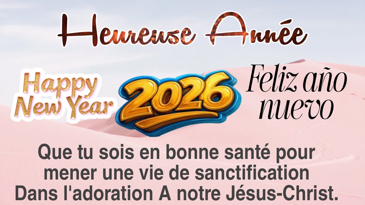 TROIS JOURS DE GLOIRE A JÉSUS / 01 JANV. 2026 { MERCI  JESUS  } SOYEZ DONC BENIS EN JESUS-CHRIST  !!