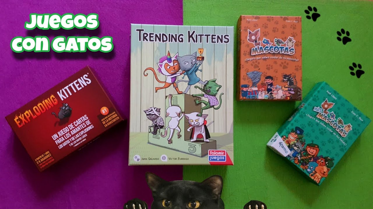 Juegos de mesa con gatos y gatitos ( + 1 app) - Kittens games 🐈🐈&zwj;⬛