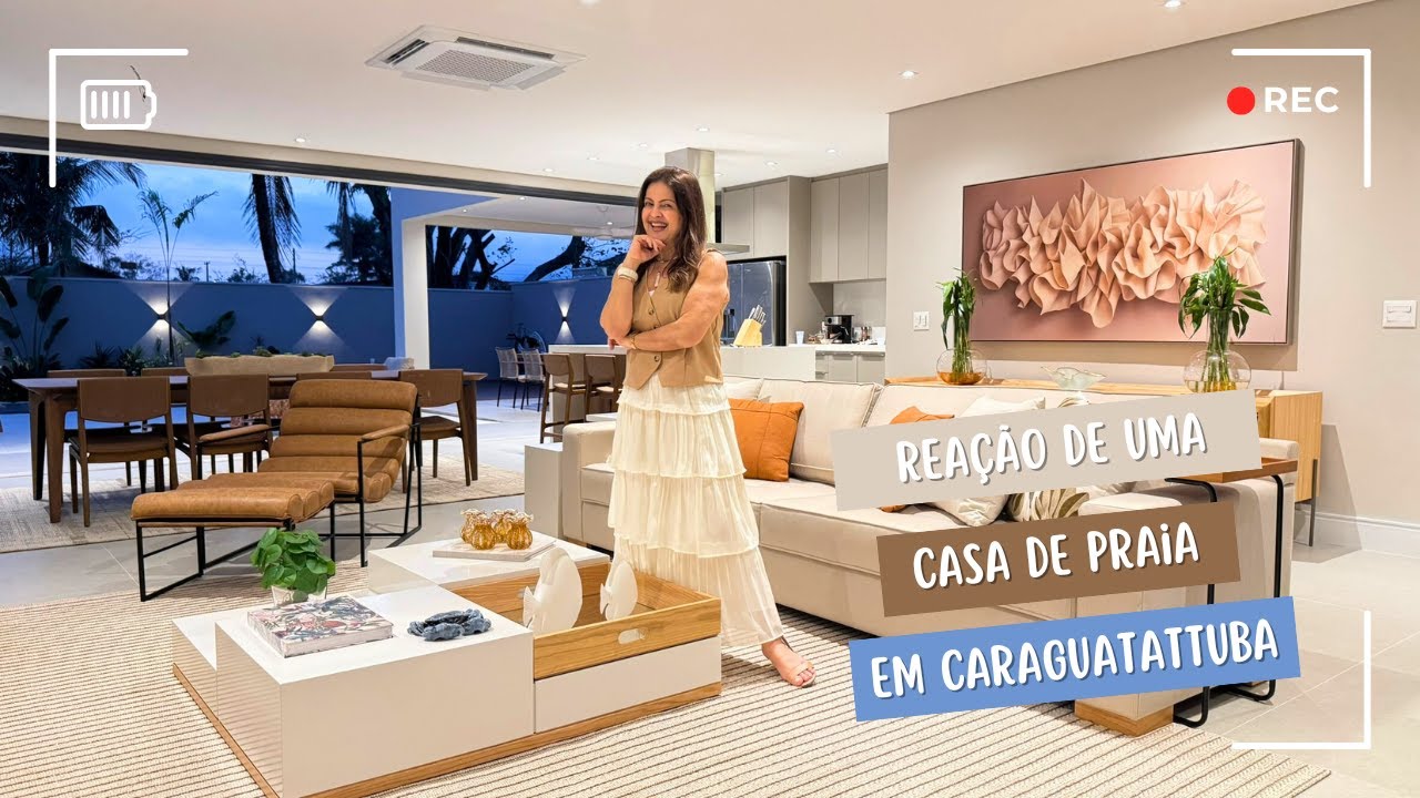 Reação de uma casa de Praia em Caraguatatuba