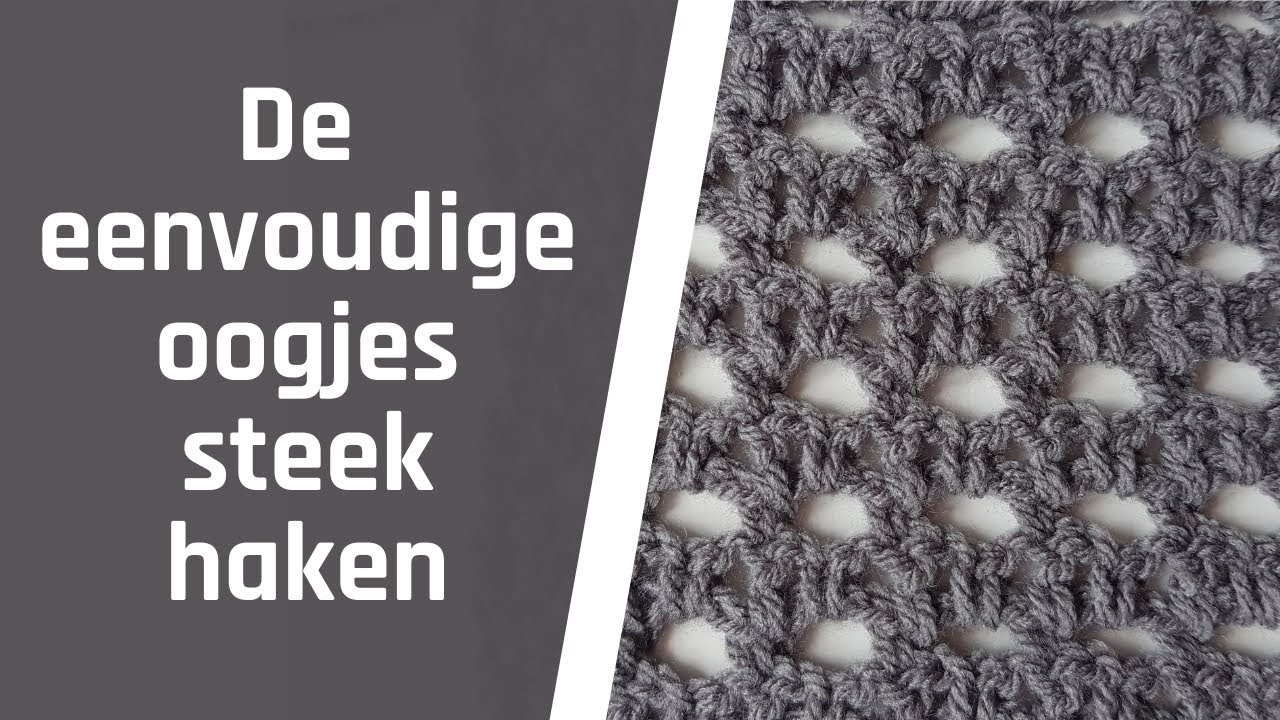 De eenvoudige oogjessteek haken