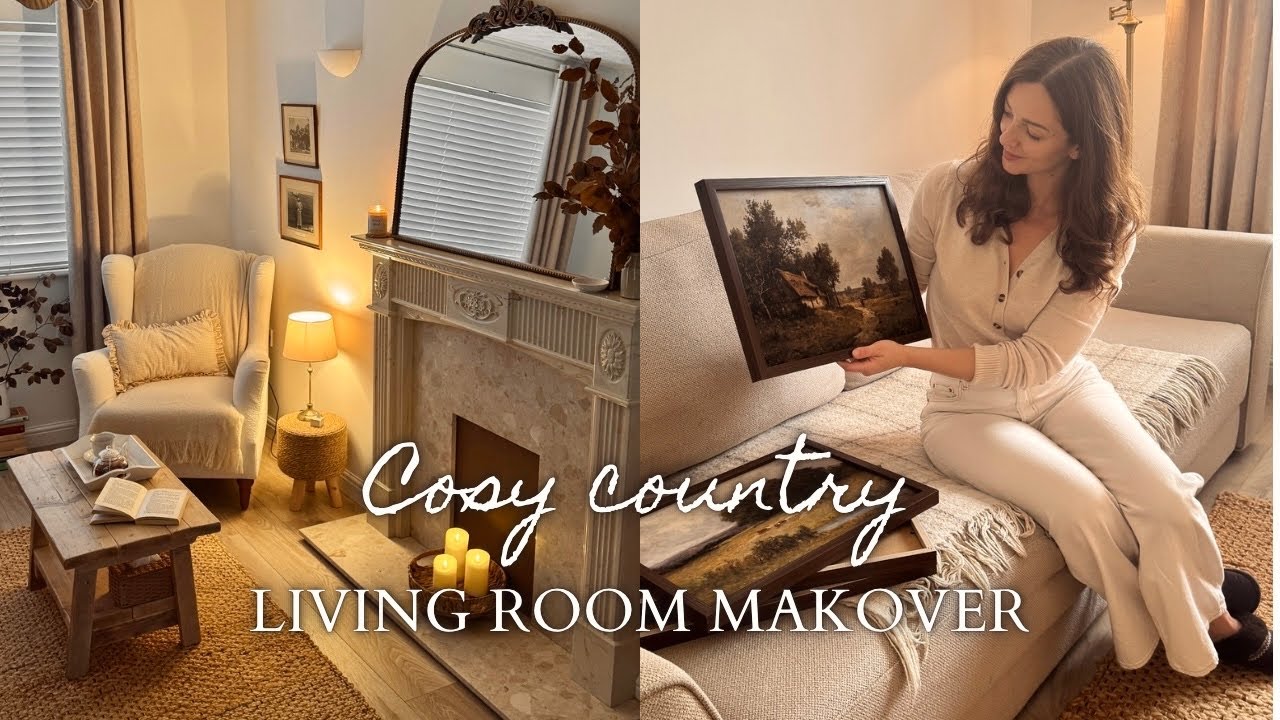 Cosy County Living Room Makeover in Our Village Home | Slow Living in the English Countryside Vlog