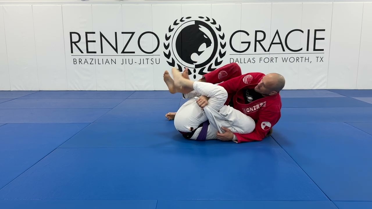 Leg Hook Half Guard Lapel Pass - Reverse Half Guard Back Step - Use Their Lapel to Pass