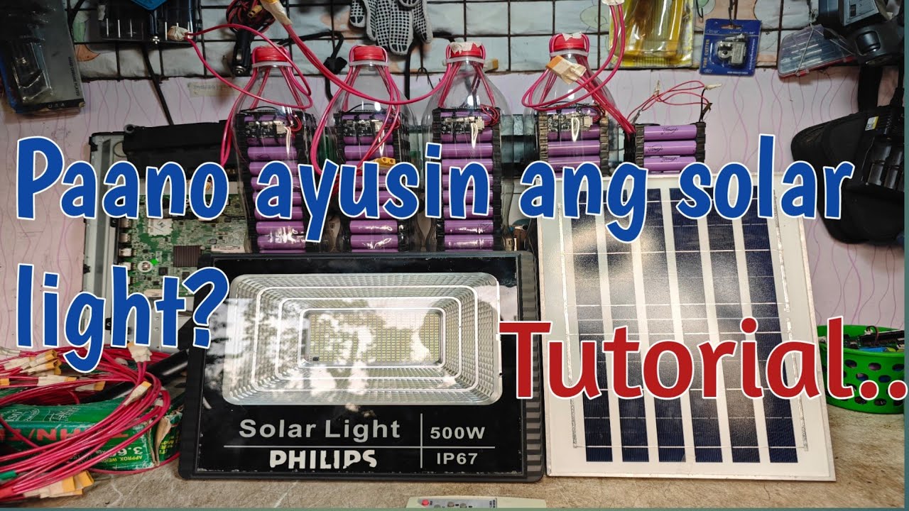 How to repair solar light. Paano ayusin ang solar light. Tutorial..
