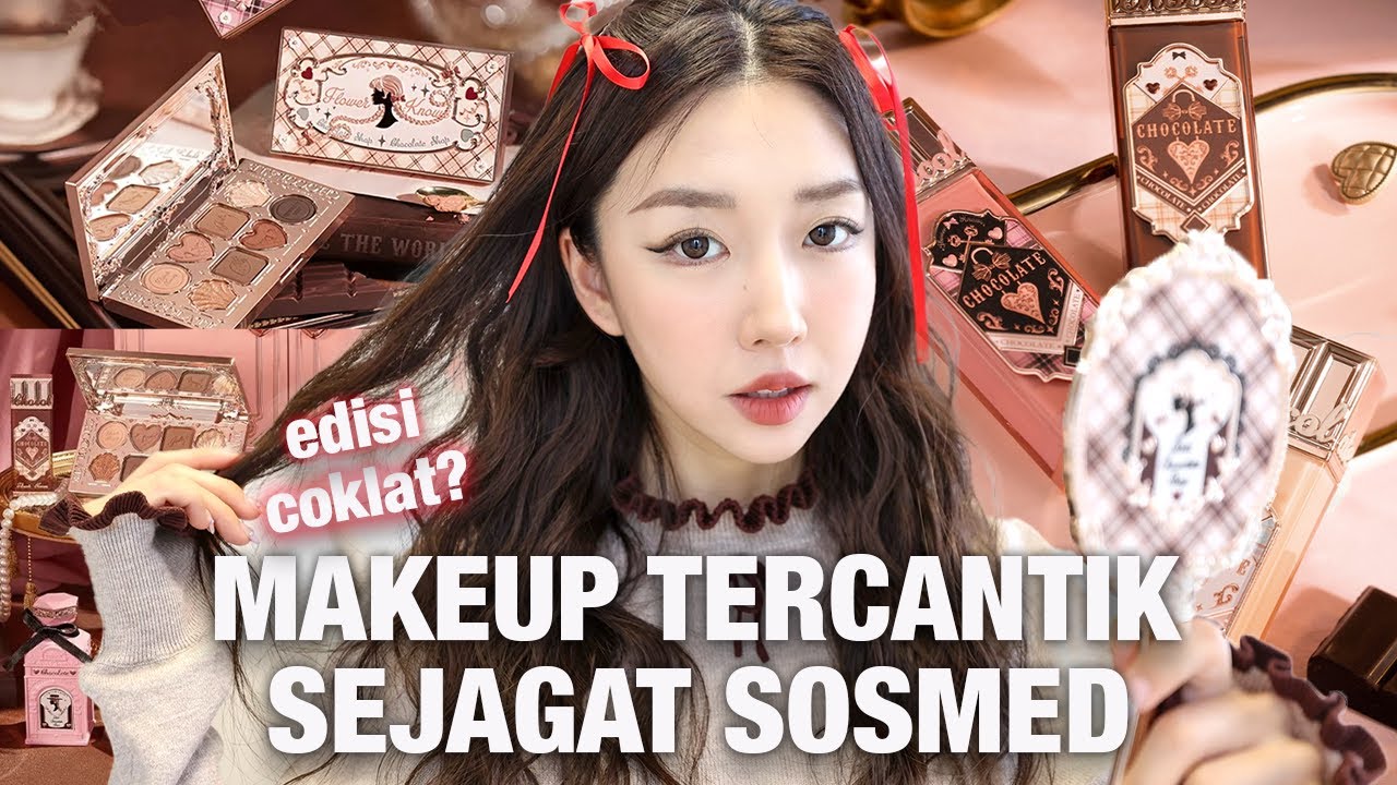 FULL REVIEW JUJUR BRAND MAKEUP TERCANTIK FLOWER KNOWS EDISI COKLAT ! INI COKLAT ATAU MAKEUP?
