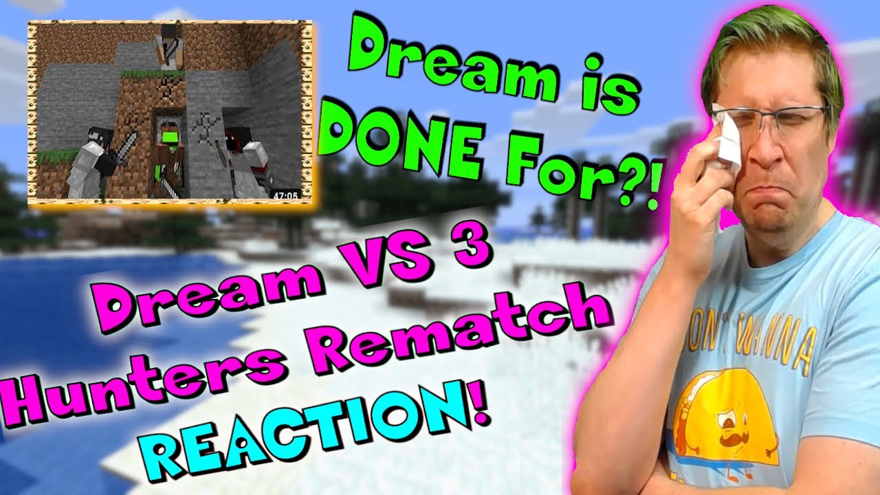 Minecraft Speedrunner vs. 3 Hunters REMATCH [Reaction] | Is Dream Done For...