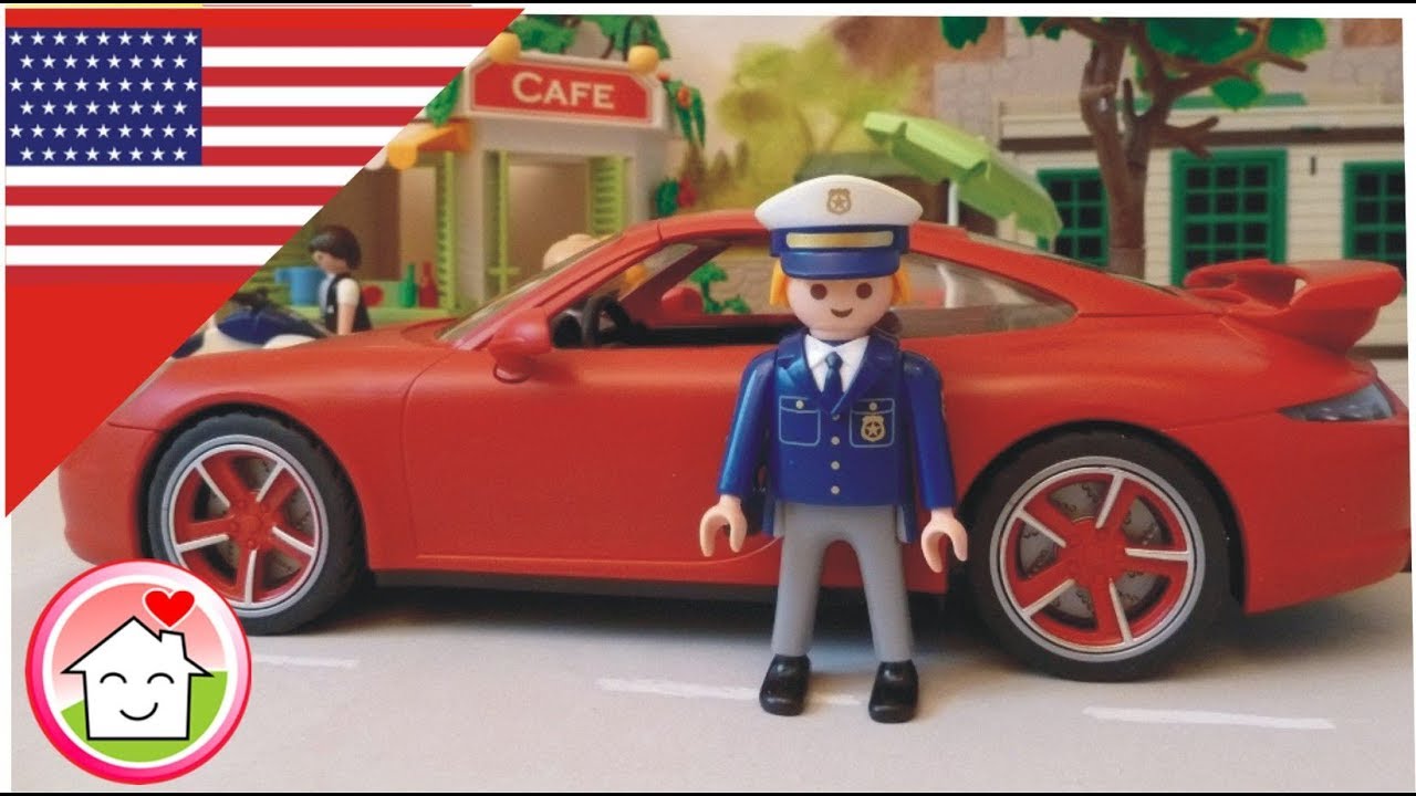 Playmobil police movie Chief Overbeck – The Missing Porsche / The Hauser Family