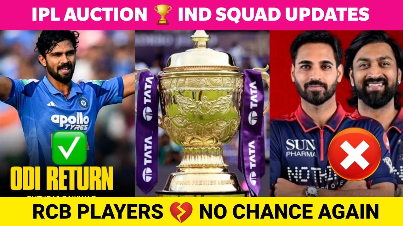 IPL AUCTION 2027 🔥 IND Squad for WI Series | No RCB Players | Tamil Cricket News
